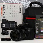 CANON 550D + KIT 18 55 IS – SC 10.xxx – Kamera DSLR Siap Pakai – Semi Pro – Murah