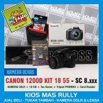 PROMO AKHIR TAHUN – CANON 1200D KIT 18 55 – KAMERA DSLR BEKAS SIAP PAKAI