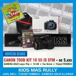 PROMO AKHIR TAHUN – CANON 700D KIT 18 55 STM – KAMERA DSLR BEKAS SIAP PAKAI