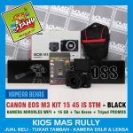 PROMO AKHIR TAHUN – CANON M3 KIT 15 45 – KAMERA MIRRORLESS BEKAS SIAP PAKAI