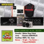 PROMO AKHIR TAHUN – SONY A 6000 KIT 16 50 – KAMERA MIRRORLESS BEKAS SIAP PAKAI