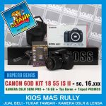 PROMO AWAL TAHUN – CANON 60D KIT 18 55 – KAMERA SEMIPRO BEKAS SIAP PAKAI