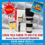 PROMO AWAL TAHUN – CANON 70 200 F/4L USM – Lensa TELE Murah Siap Pakai