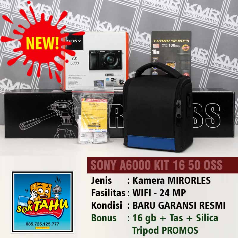 PROMO AWAL TAHUN SONY  A 6000  KIT 16 50 Kamera  