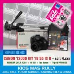 PROMO FEBRUARI – CANON 1200D KIT 18 55 IS II – KAMERA DSLR BEKAS SIAP PAKAI