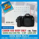 PROMO AWAL TAHUN – CANON 60D BODY ONLY – KAMERA DSLR BEKAS SIAP PAKAI