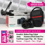 PROMO FEBRUARI – CANON 60D KIT 18 55 IS II – KAMERA DSLR BEKAS SIAP PAKAI