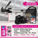 PROMO FEBRUARI – CANON 700D KIT 18 55 IS STM – KAMERA DSLR BEKAS SIAP PAKAI