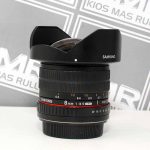 PROMO FEBRUARI – LENSA SAMYANG 8MM F3.5 – FIX – FISH EYE – MANUAL – BEKAS SIAP PAKAI