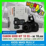 SIAPA CEPAT DIA DAPAT – CANON 600D KIT 18 55 – KAMERA DSLR BEKAS SIAP PAKAI