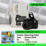 CANON 1200D KIT 18 55 – KAMERA DSLR BEKAS SIAP PAKAI BERGARANSI