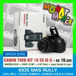 KAMERA DSLR BEKAS – CANON 700D KIT 18 55 – PAKET PROMO MURAH SIAP PAKAI BERGARANSI