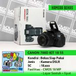 KAMERA DSLR BEKAS – CANON 700D KIT 18 55 – PAKET PROMO MURAH SIAP PAKAI BERGARANSI