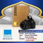 NIKON D3100 KIT 18 55 VR – KAMERA DSLR BEKAS SIAP PAKAI BERGARANSI