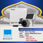 CANON M100 KIT 15 45 IS STM – KAMERA MIRRORLESS BEKAS SIAP PAKAI BERGARANSI