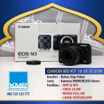 CANON M3 KIT 18 55 IS STM – KAMERA MIRRORLESS BEKAS SIAP PAKAI BERGARANSI