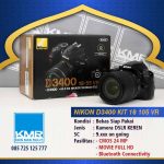 NIKON D3400 KIT 18 105 VR – KAMERA DSLR BEKAS SIAP PAKAI BERGARANSI