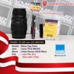 Toko Kamera Solo – Lensa Tele for DSLR Nikon – Sigma 70 300 DG Macro – Bekas Siap Pakai Bergaransi
