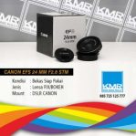 Toko Kamera Solo – Lensa Fix Canon 24 mm STM F2.8 – Lensa Pancake Bekas Siap Pakai Bergaransi