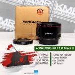 Lensa Fix for DSLR Canon – YONGNUO 50 mm F1.8 II – Bekas Siap Pakai Bergaransi