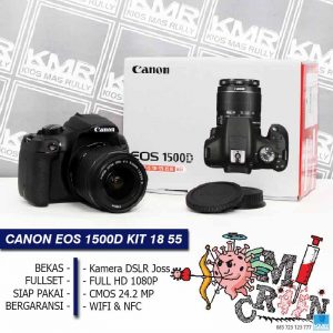 Canon Eos 1500D KIT 18 55 IS II – Kamera DSLR Bekas Siap Pakai Bergaransi