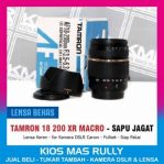 Lensa Tamron 18 200 XR Macro – Lensa Sapu Jagat for DSLR Canon – Bekas Siap Pakai Bergaransi