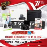 Paket Merdeka – Canon Eos M3 KIT 15 45 IS STM – Kamera Mirrorless Bekas Siap Pakai Bergaransi